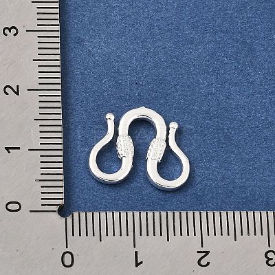 Brass M-Hook Clasps KK-CBA0DF0-14E-S-1