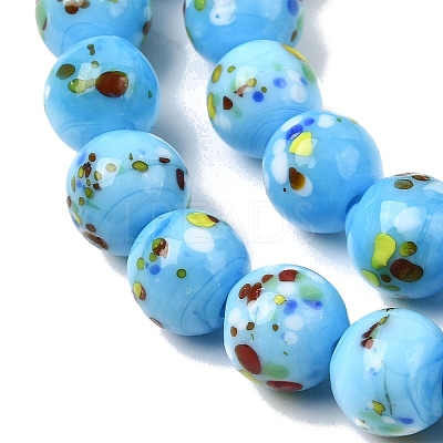Handmade Lampwork Beads Strands LAMP-H071-01B-08-1