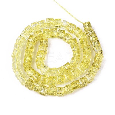 Crackle Transparent Glass Beads Strands GLAA-N062-6mm-05-1