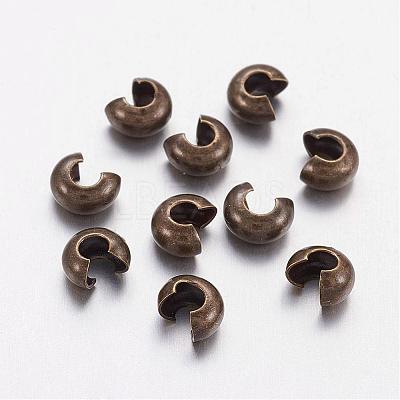 Brass Crimp Beads Covers KK-H290-NFAB-NF-1