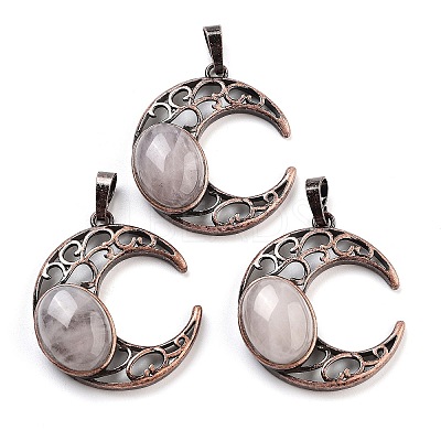Natural Quartz Crystal Pendants G-L602-01R-18-1