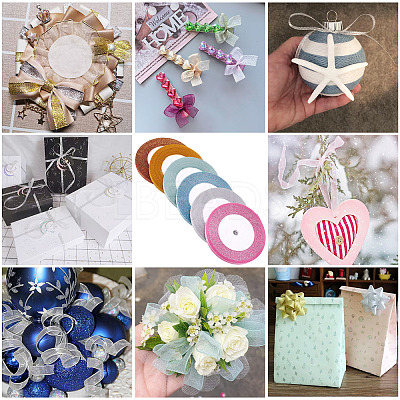Glitter Metallic Ribbon SRIB-FW0001-02-1