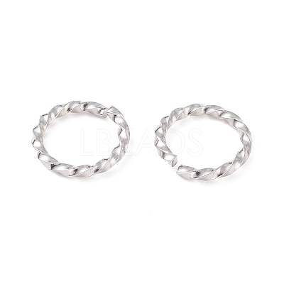 Tarnish Resistant 304 Stainless Steel Open Jump Rings STAS-F191-12P-D-1