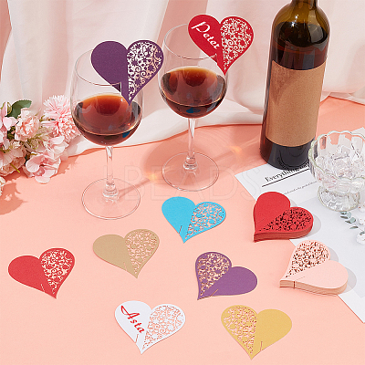 70Pcs 7 Colors Paper Table Place Cards DIY-FG0005-55-1