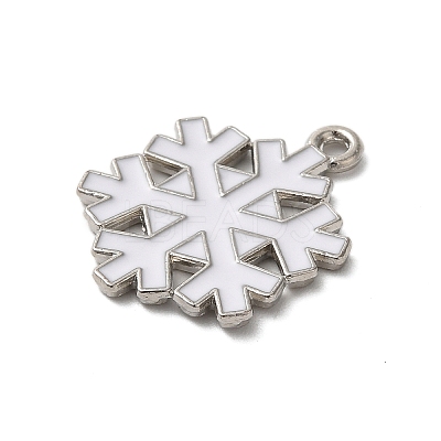 Winter Theme Alloy Enamel Pendants ENAM-M002-05R-P-1