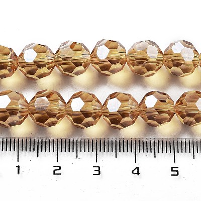 Electroplate Transparent Glass Beads Strands LS-EGLA-A035-T10mm-A17-1