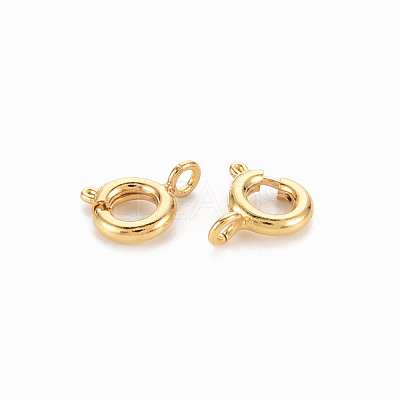 Brass Spring Ring Clasps KK-N231-258-NF-1