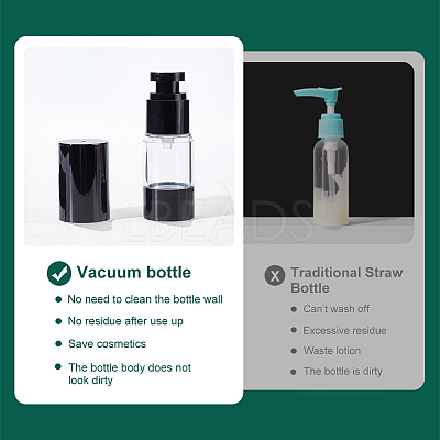 Empty Portable Plastic Airless Pump Bottles MRMJ-WH0075-67A-1