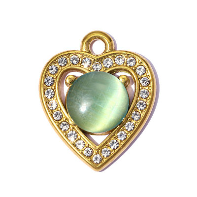 304 Stainless Steel Pendants STAS-OY015-4G-1