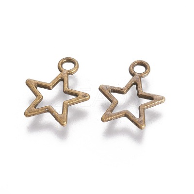 Tibetan Style Alloy Charms MLF10651Y-NF-1