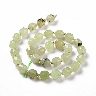 Natural Prehnite Beads Strands G-G990-F09-1
