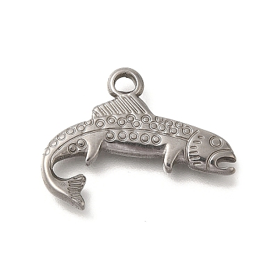 Anti-Tarnish 304 Stainless Steel Pendants STAS-M075-09P-1
