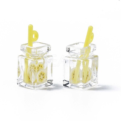 Imitation Drink Resin Pendants LS-CRES-S359-32P-1