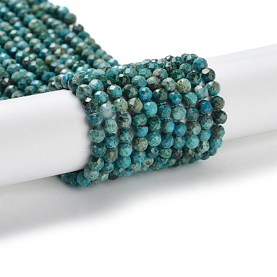 Natural Chrysocolla Beads Strands G-P514-A03-03-1
