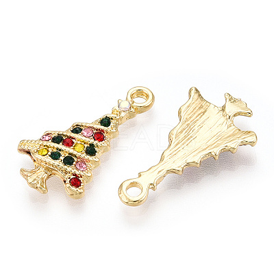 Alloy Colorful Rhinestone Pendants PALLOY-Q441-033-RS-1