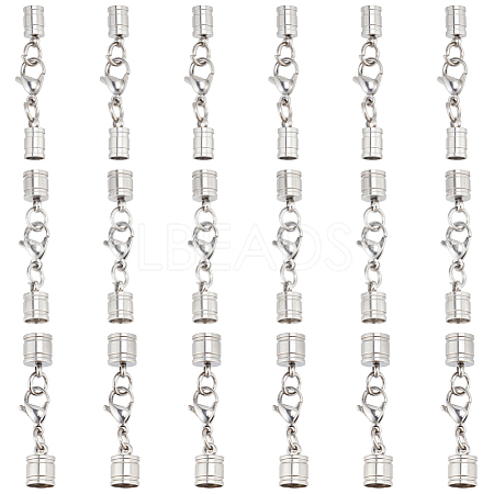 12Pcs 3 Styles Stainless Steel Lobster Claw Clasps STAS-PH0006-85B-1