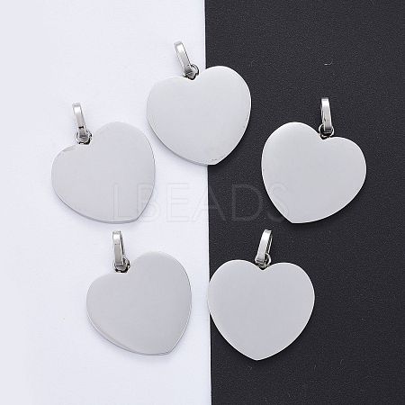 Tarnish Resistant 304 Stainless Steel Mirror Polished Finish Stamping Blank Tag Pendants LS-STAS-P055-04P-1