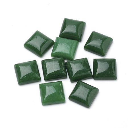 Natural White Jade Cabochons G-Q975-10x10-07-1