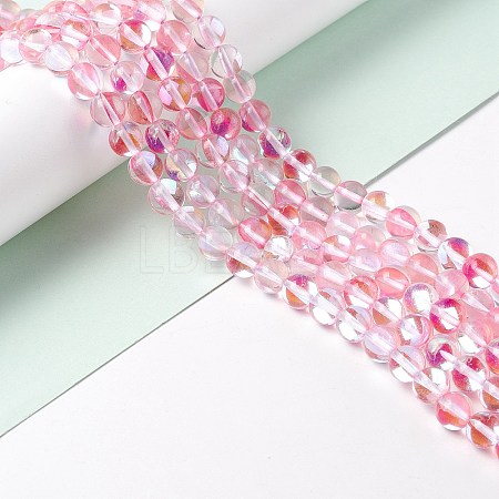 Synthetic Moonstone Beads Strands G-E573-02B-26-1