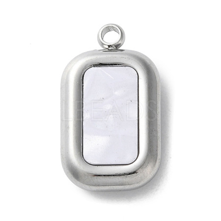304 Stainless Steel Acrylic Pendants STAS-M091-02C-P-1