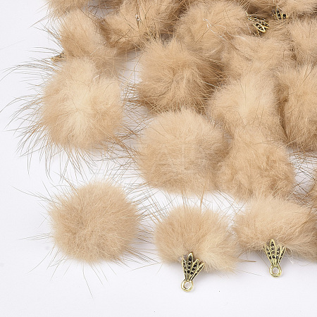 Faux Mink Fur Tassel Pendant Decorations FIND-S300-37M-1