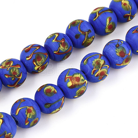 Handmade Lampwork Beads Strands LAMP-N028-05F-1