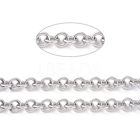 Tarnish Resistant 304 Stainless Steel Rolo Chains CHS-H013-07P-A-1