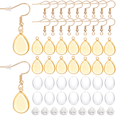 30Pcs 304 Stainless Steel Earring Hooks STAS-SP0002-06G-1
