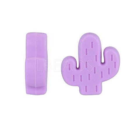 20Pcs Cactus Food Grade Eco-Friendly Silicone Focal Beads JX906H-1