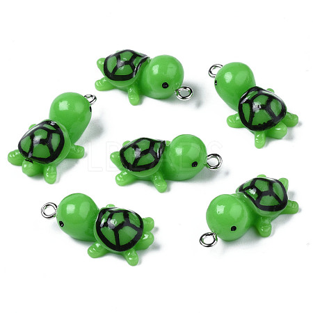 Opaque Resin Pendants RESI-T028-76-1