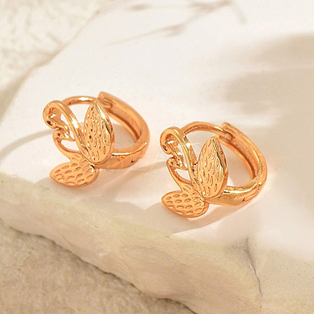 Brass Hoop Earrings YA1685-3-1