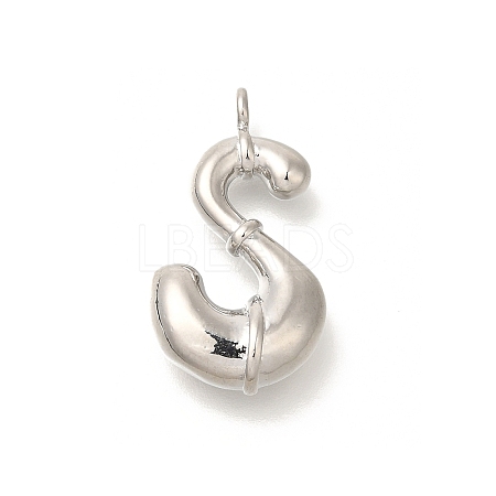 Rack Plating Brass Pendants KK-I722-08P-S-1