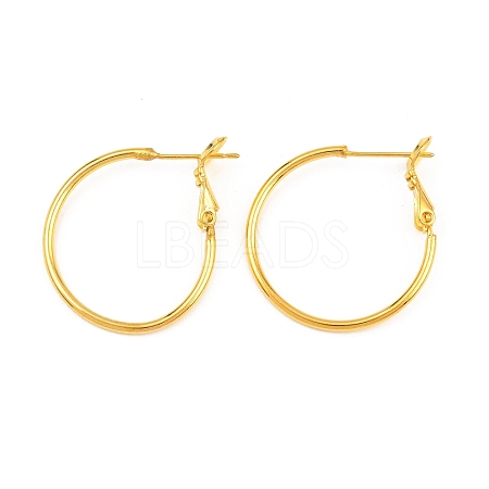 Brass Hoop Earrings KK-I665-26A-G-1