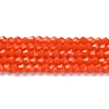 Opaque Solid Color Imitation Jade Glass Beads Strands EGLA-A039-P4mm-D03-1