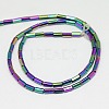 Electroplate Non-magnetic Synthetic Hematite Beads Strands G-J166-4x2mm-04-2