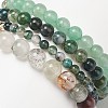 4Pcs 4 Style Natural & Synthetic Mixed Gemstone & Pearl Stretch Bracelets Set BJEW-JB08887-7