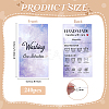 240Pcs Floral Print Paper Care Instructions Cards AJEW-FG0005-62C-2