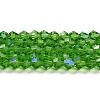 Transparent Electroplate Glass Beads Strands EGLA-A039-T2mm-L03-1