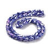 Electroplated Glass Beads Strands GLAA-G092-A-06-3