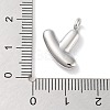 Rack Plating Brass Balloon Letter Pendants KK-C050-01P-Y-3