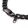 Men's 304 Stainless Steel Cuban Link Chain Bracelets X-BJEW-JB05917-02-3