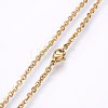 304 Stainless Steel Cable Chains Necklaces NJEW-F226-04G-03-2