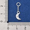 925 Sterling Silver Clear Cubic Zirconia Tassel Pendants STER-A032-04B-S-3