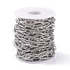 Tarnish Resistant 304 Stainless Steel Paperclip Chains CHS-L022-03P-A-3