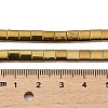Electroplated Non-magnetic Synthetic Hematite Beads Strands G-G089-B02-04-4