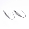 Tarnish Resistant 316 Surgical Stainless Steel Earring Hooks X-STAS-D448-043P-1