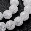 Synthetic Crackle Quartz Beads Strands X-GBA092-10MM-2