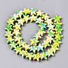 Spray Painted Synthetic Turquoise Beads Strands UNKW-T001-11C-2