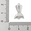 Brass Micro Pave Clear Cubic Zirconia Pendants KK-U015-08P-3
