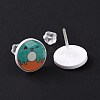 Colorful Acrylic Imitation Food Stud Earrings with Platic Pins EJEW-F293-02E-2